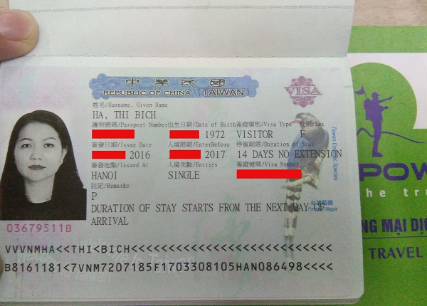Visa Đài Loan